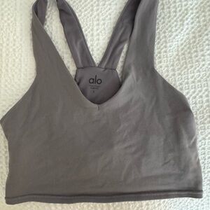 ALO Yoga Charcoal Sports Bra